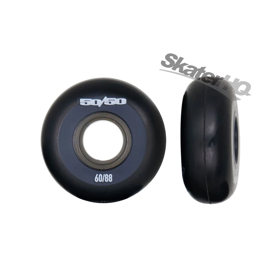 50/50 60mm 88a Wheels 4pk - Black