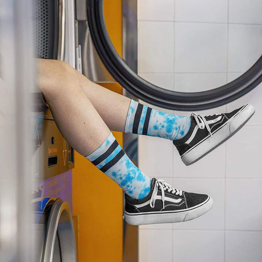 American Socks Tie Dye - Mist - Mid High - Image 3
