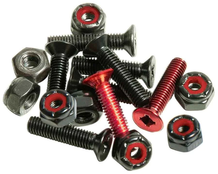 Andale 7/8in Combo Hardware 8pk - Red - Image 2