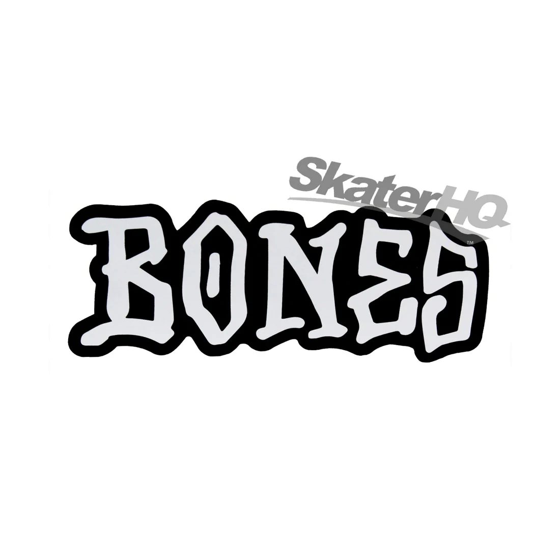 Bones Graffiti Sticker Medium - Black/White Text