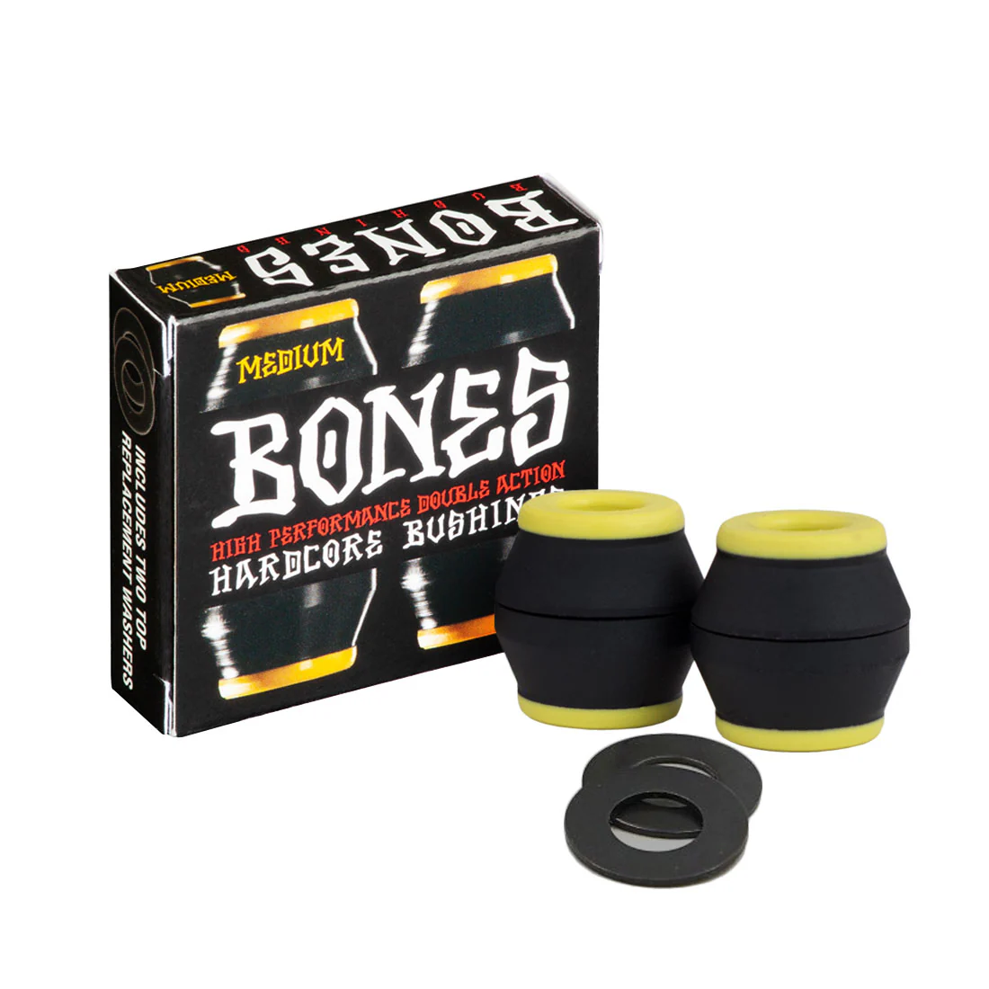 Bones Hardcore Conical Bushings 4pk - Black - Image 3