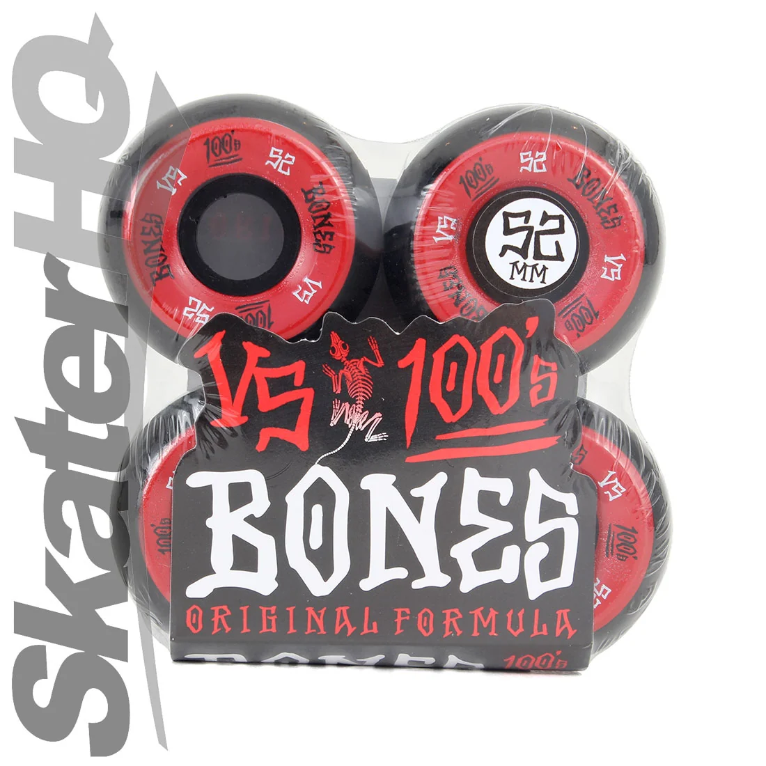 Bones OG 100s V5 52mm - Red/Black - Image 3