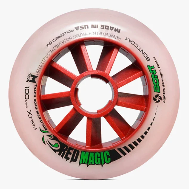 Bont Red Magic Wheel 100mm - Image 2