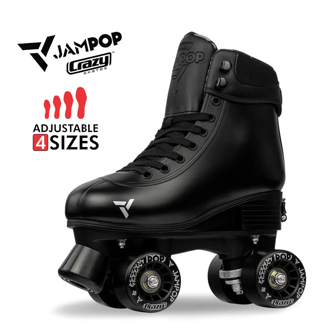 Crazy Jam Pop Black - Kids Adjustable