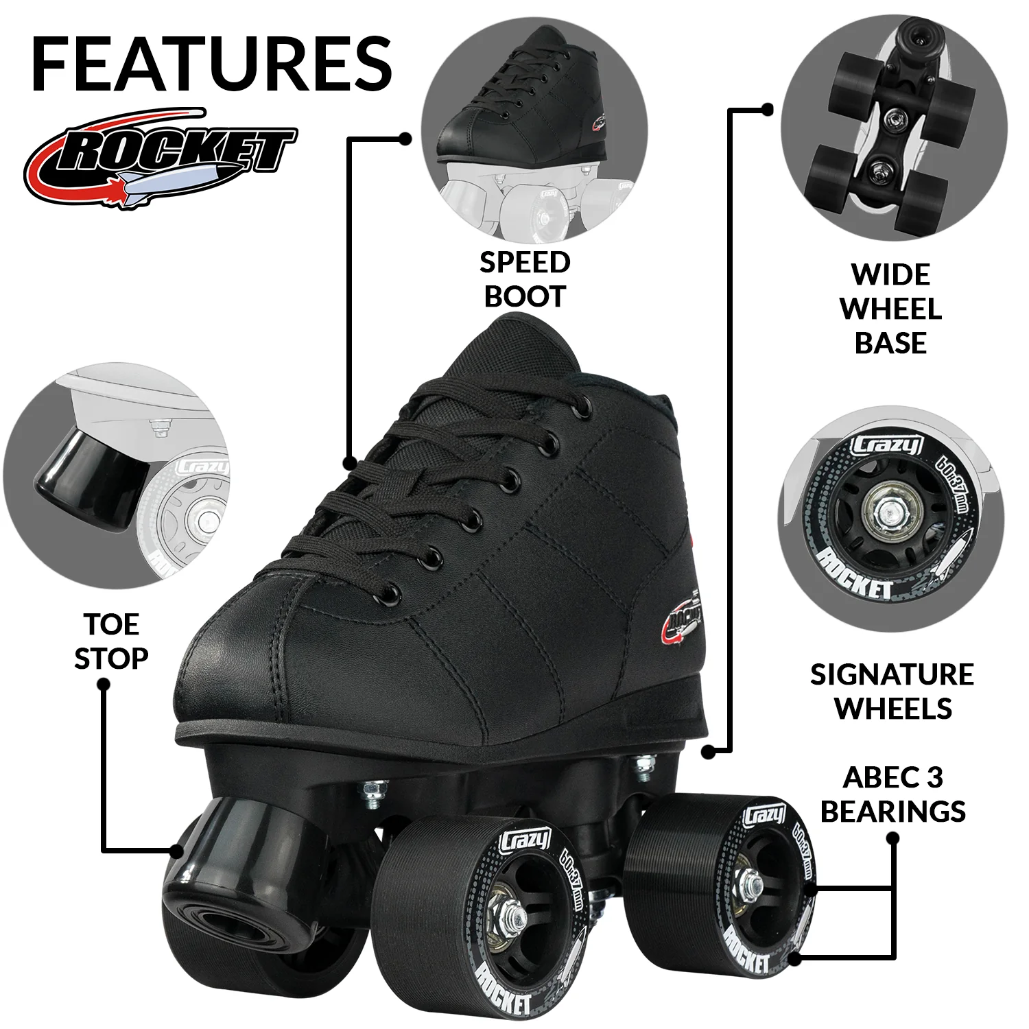 Crazy Rocket Junior - Black - Image 3