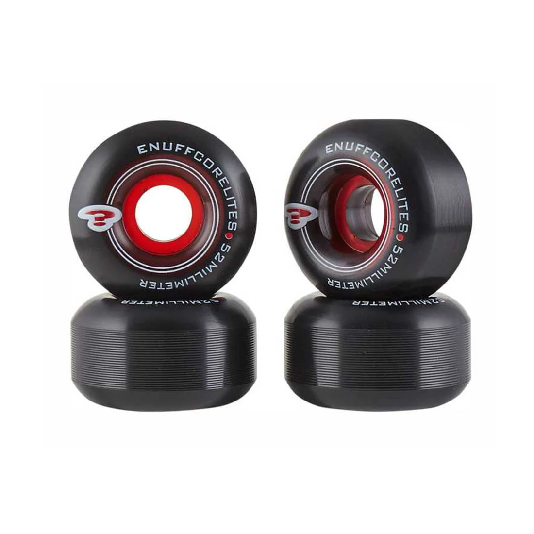 Enuff Corelites 52mm 101a 4pk - Black - Image 2
