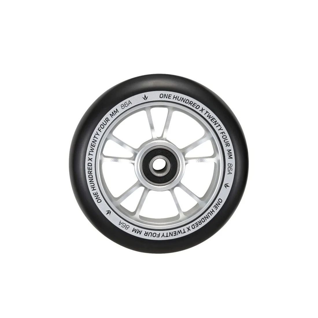 Envy 100mm Wheel - Black/Silver