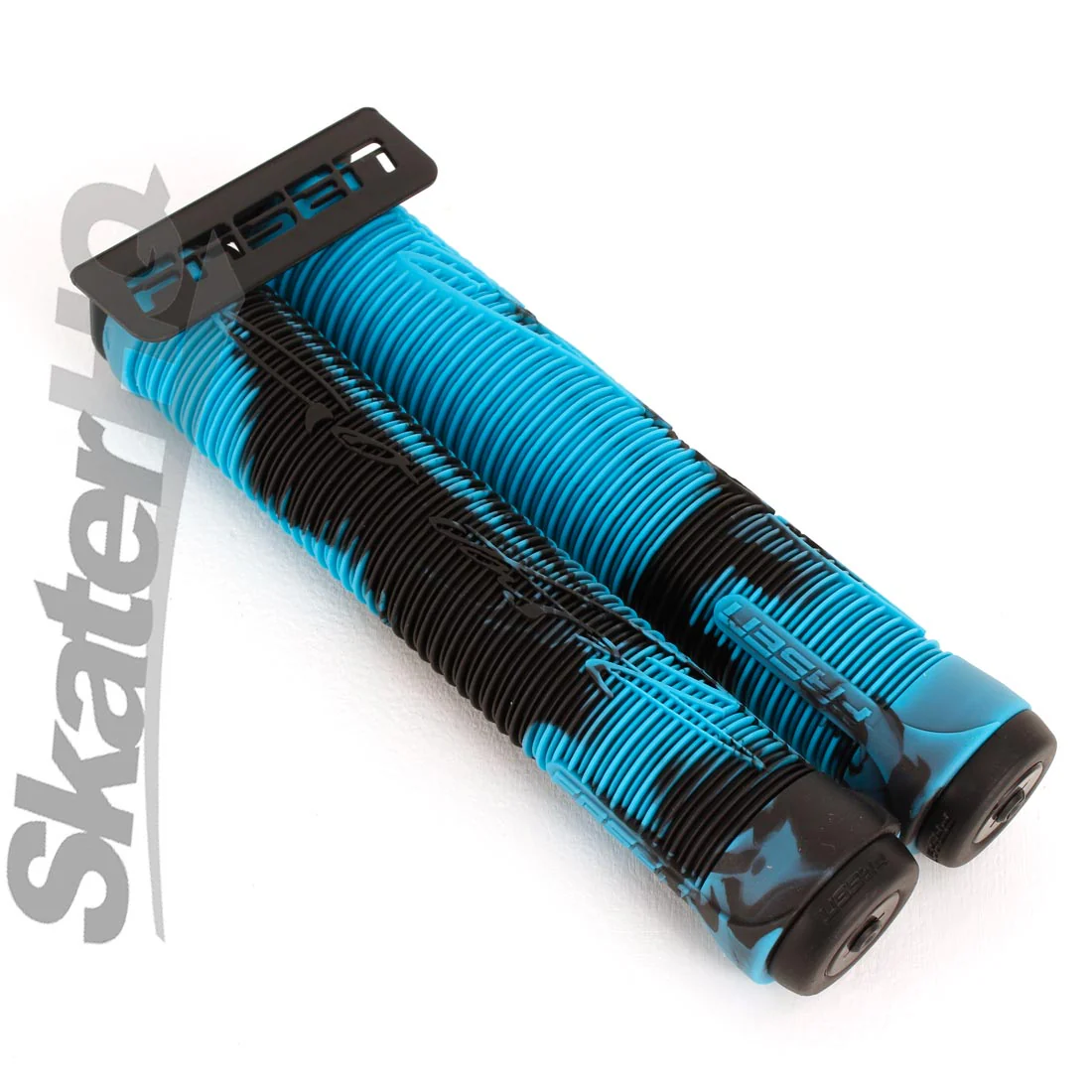 Fasen Go Fast Handle Grips - Black/Teal - Image 2