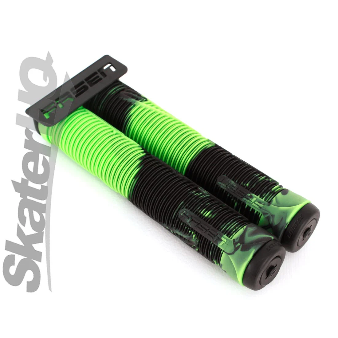 Fasen Go Fast Handle Grips - Black/Green - Image 2