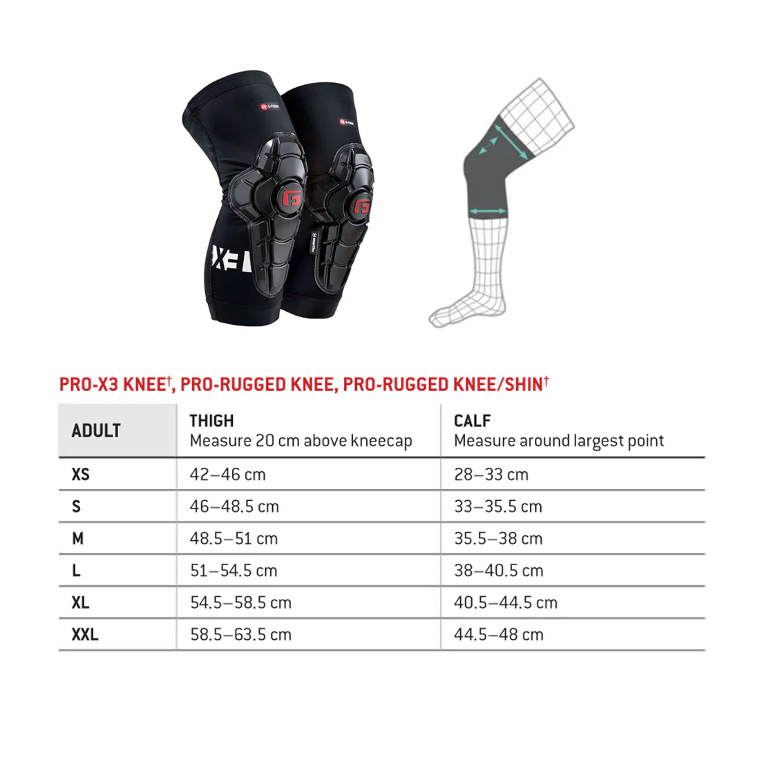 G-Form Pro-X3 Knee - Adult - Street Art - Image 3