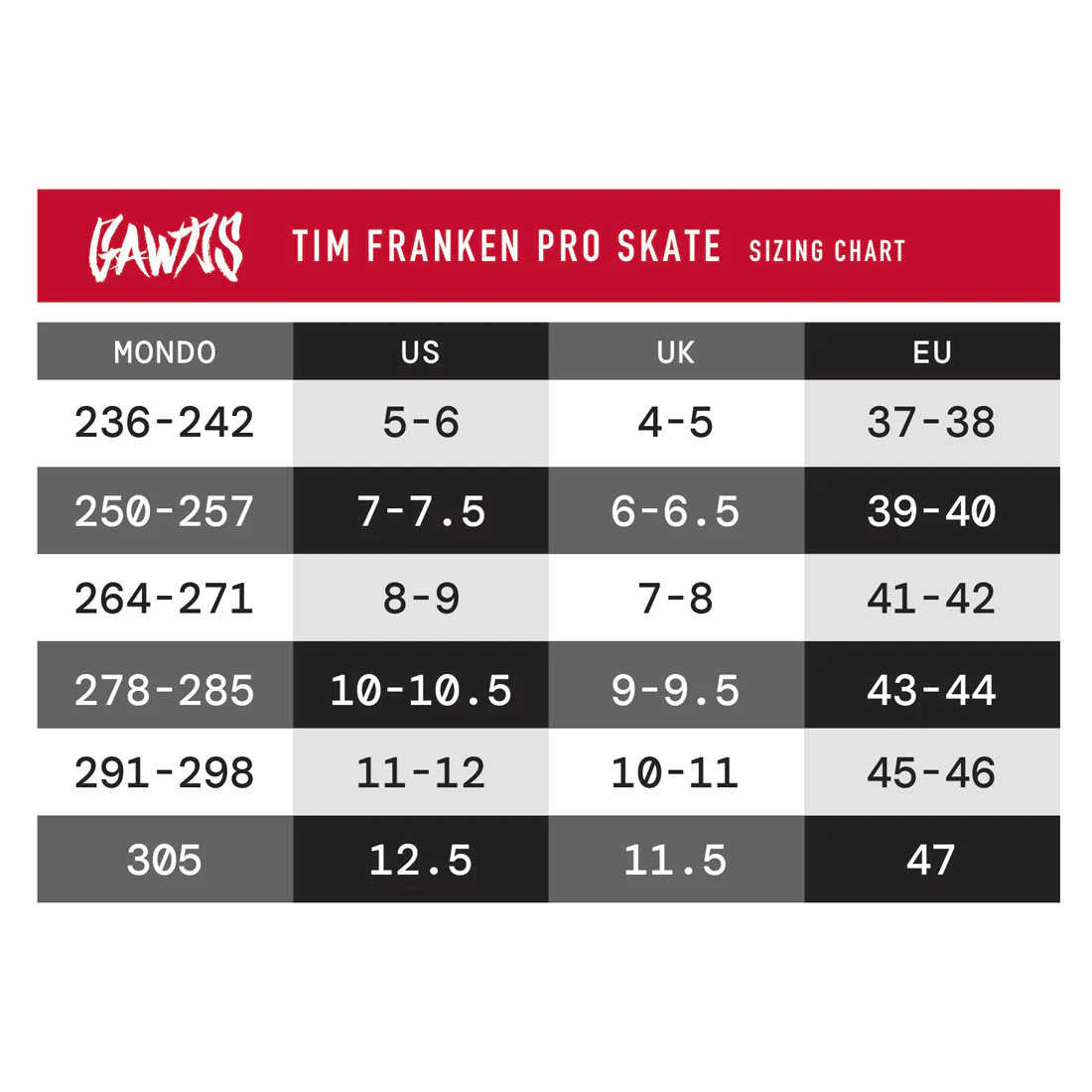 Gawds 2 Tim Franken Pro Skates EURO 45-46 - Black/Gold - Image 5