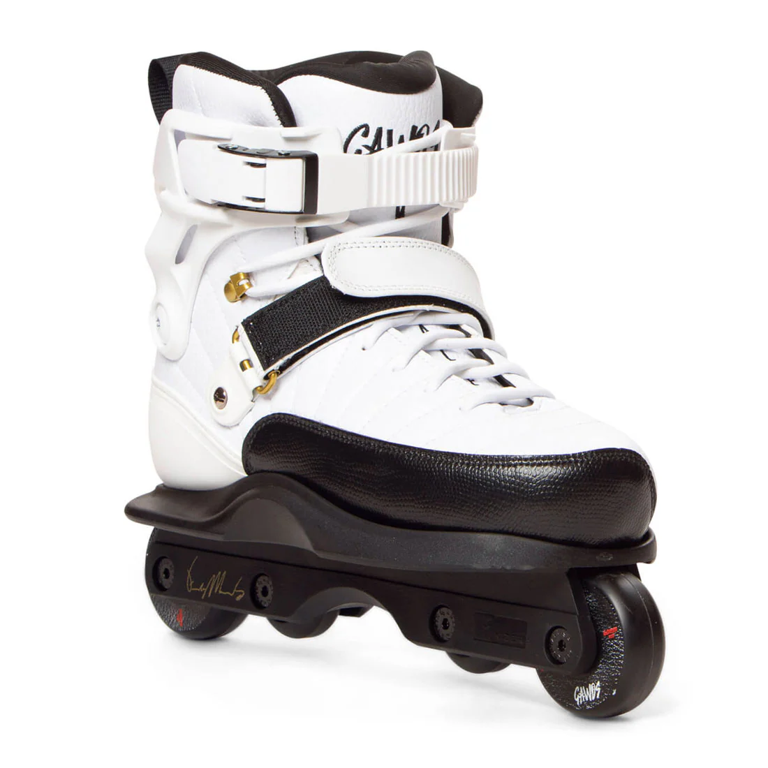 Gawds Franky Pro Skates - White/Gold - Image 3