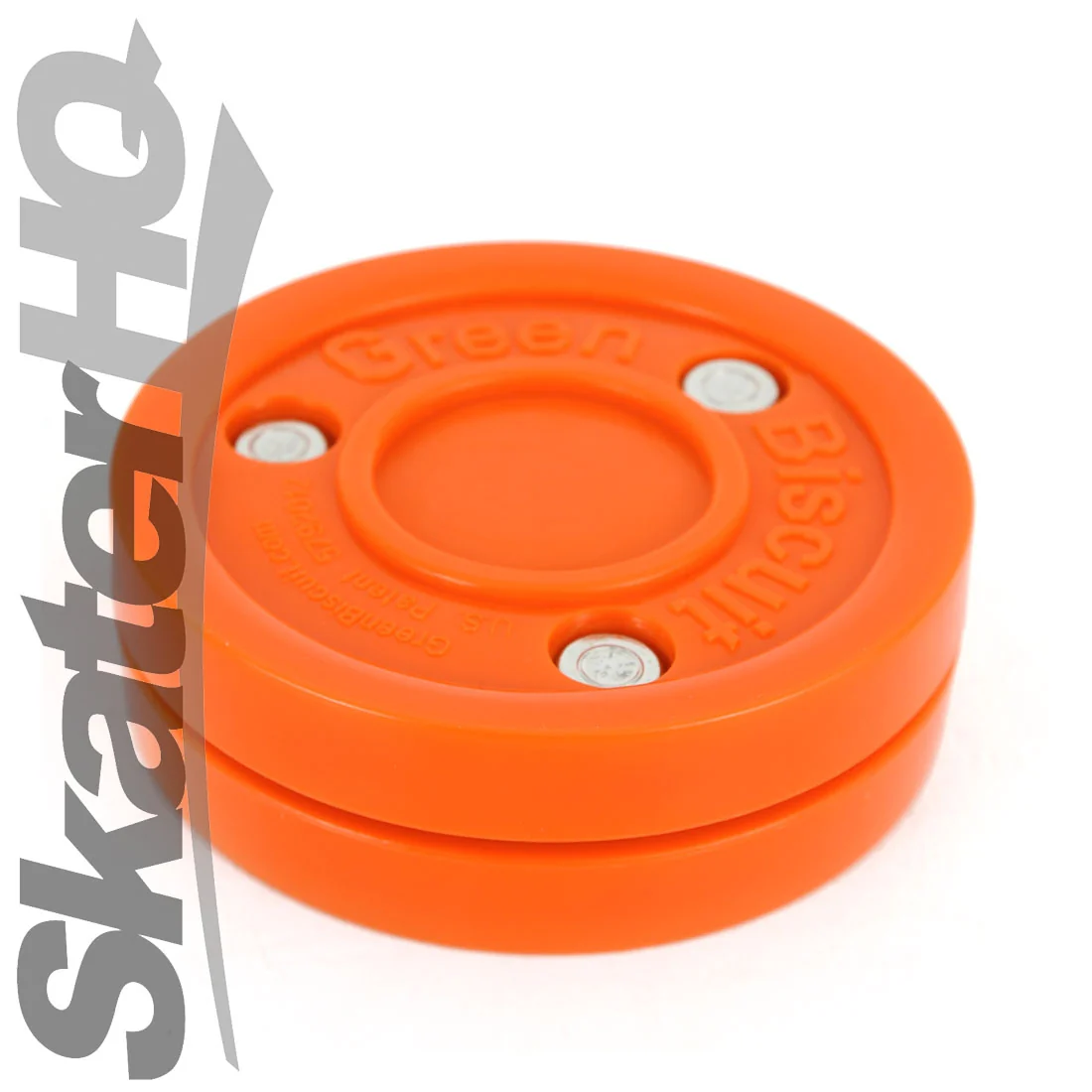 Green Biscuit Hockey Puck - Orange - Image 3