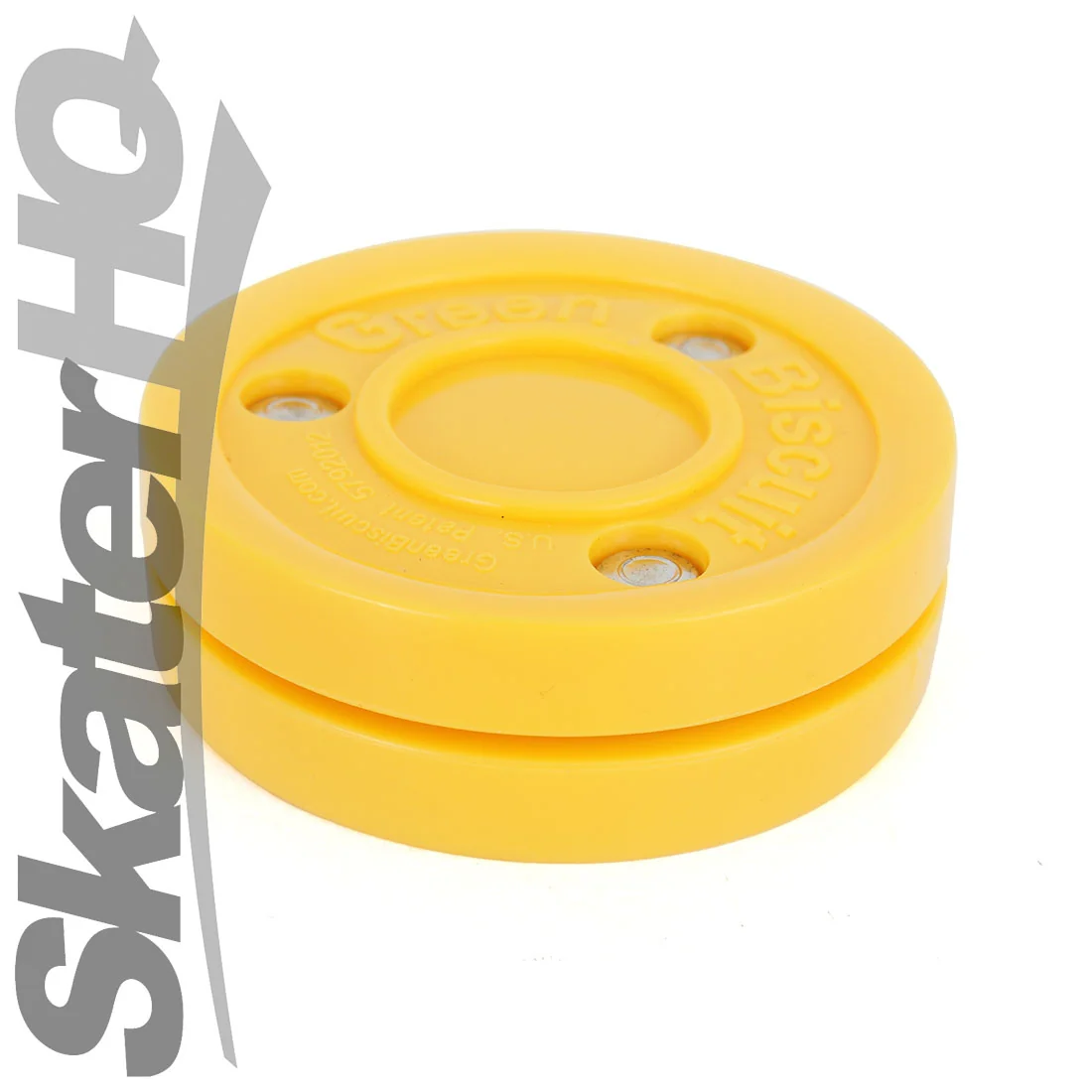 Green Biscuit Hockey Puck - Yellow - Image 3