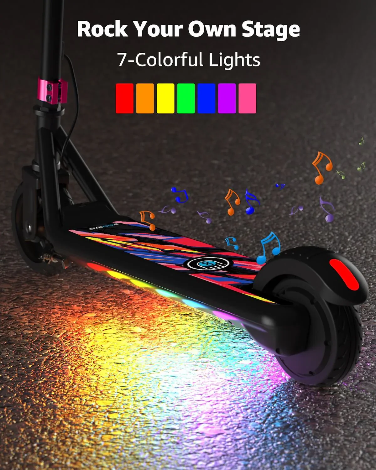 GYROOR H30 Max Kids Electric Scooter - Pink - Image 5