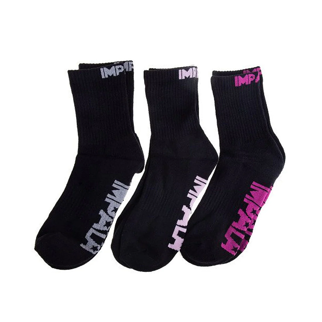 Impala Everyday Socks 3pk - Black - Image 2