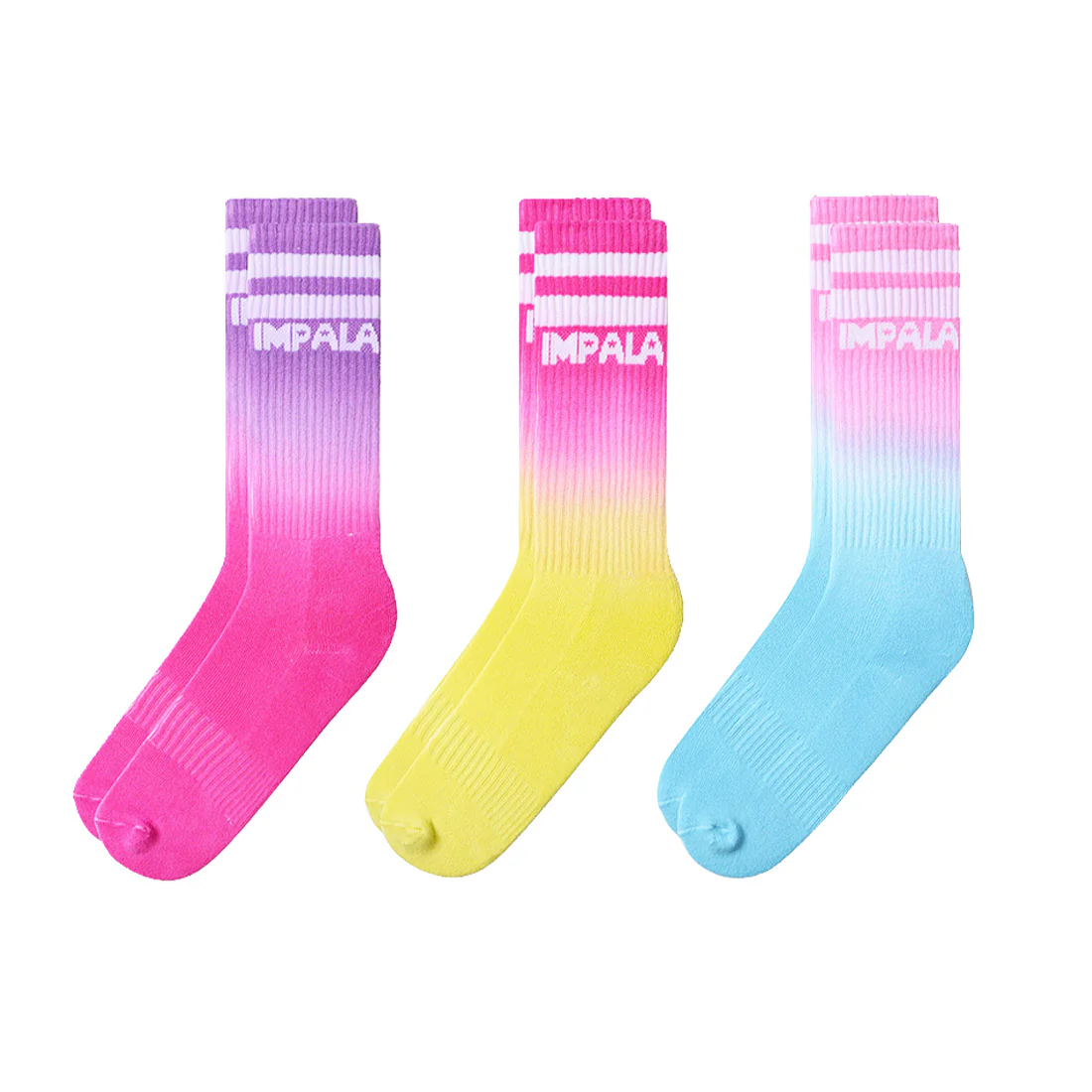 Impala Skate Crew Socks 3pk - Tropicana - Image 2