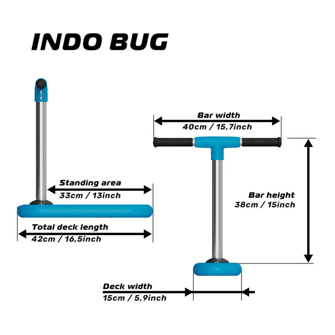 INDO BUG 380 Tramp Scooter - Blue - Image 4