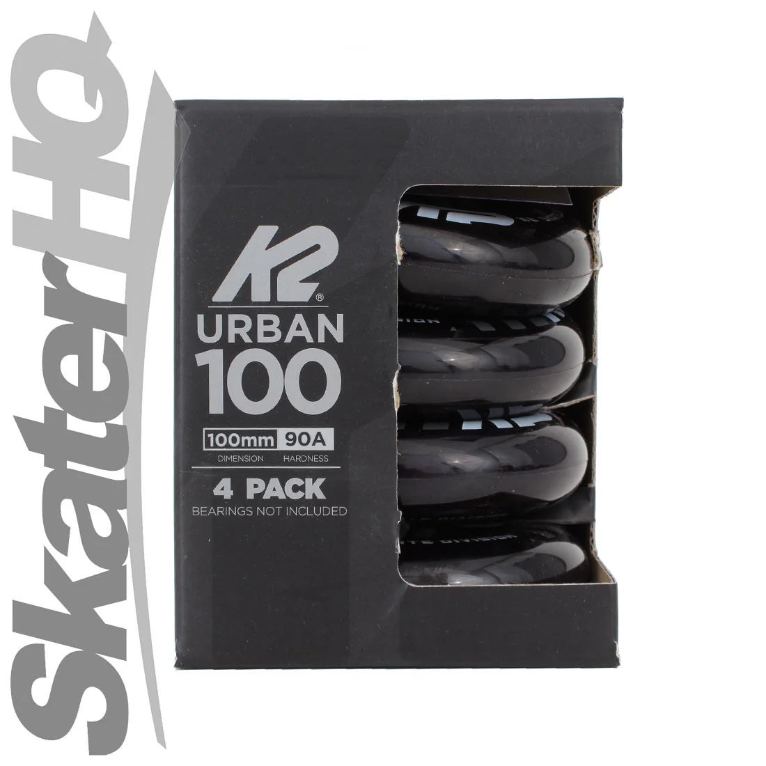 K2 Urban 100mm/90a 4pk - Black - Image 3