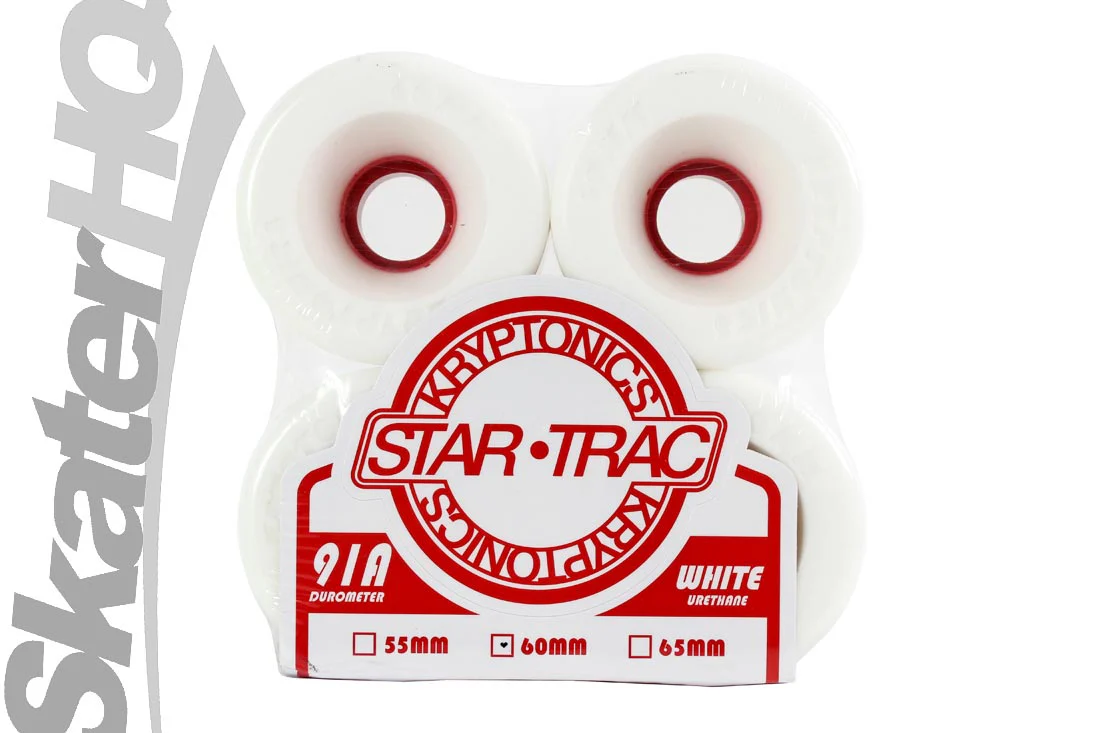 Kryptonics Startrac 60mm 4pk - White/Red - Image 3