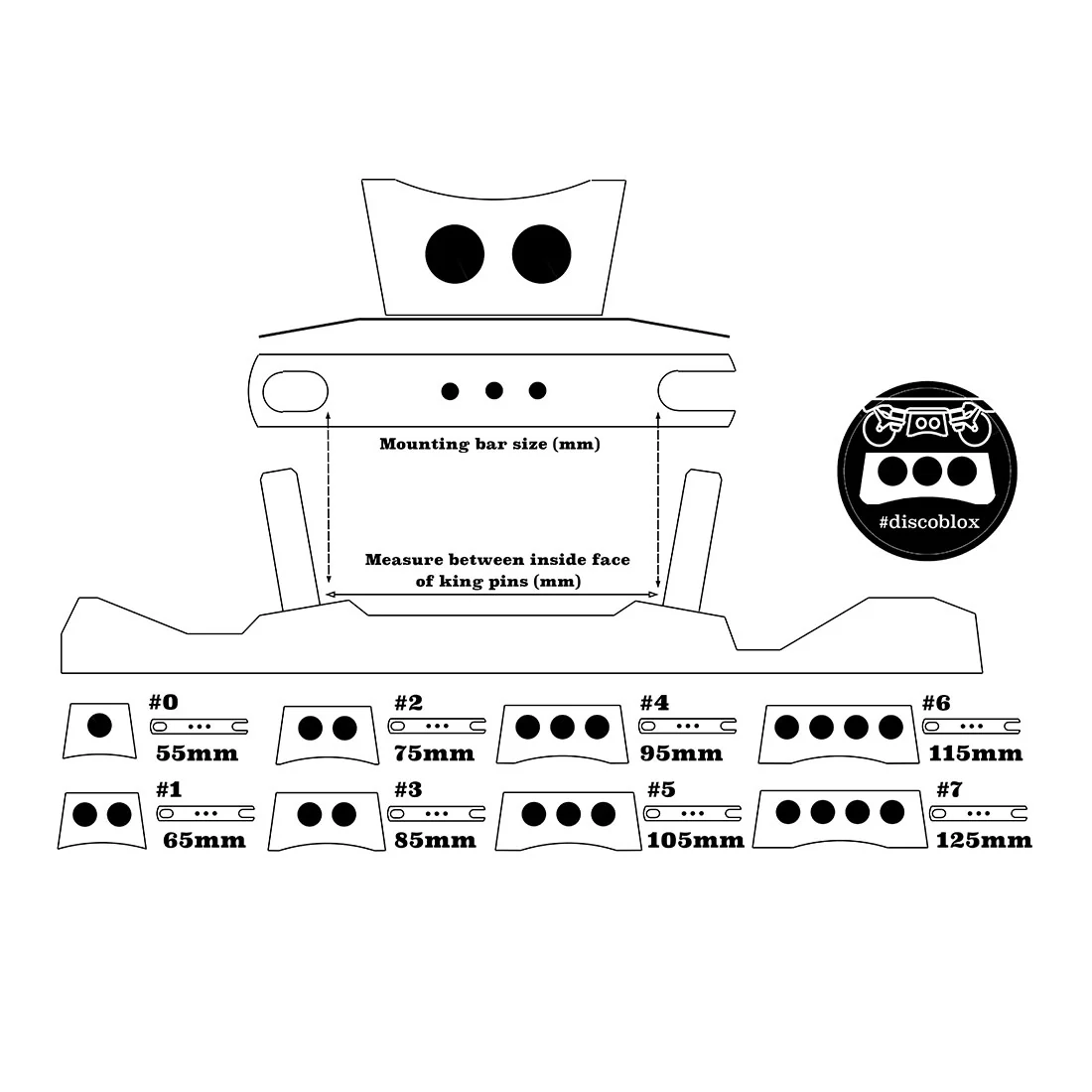 Discoblox Lowrider Grind Blocks - White - Image 2