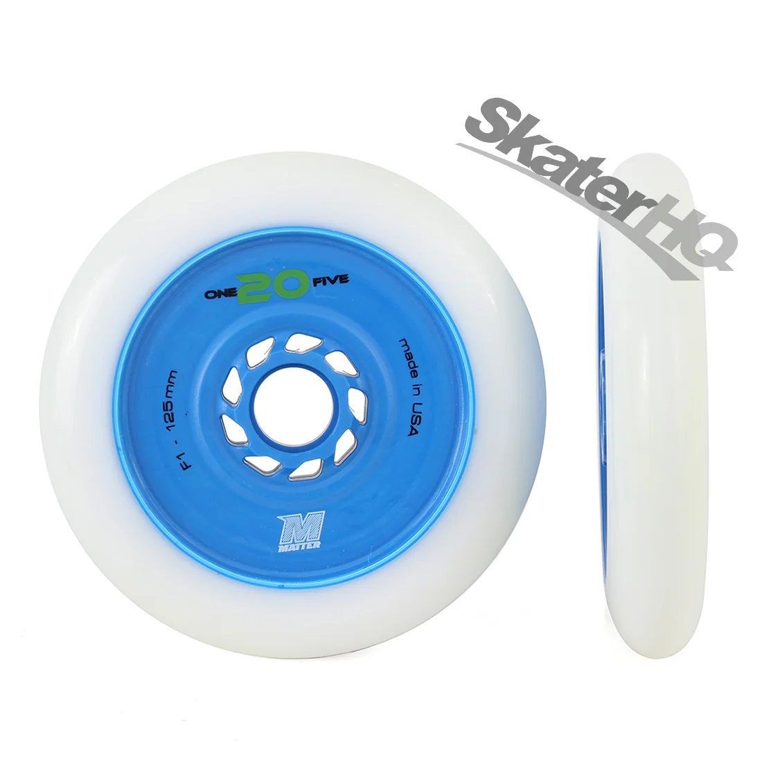 Matter One20Five F1 Disc Core 125mm/86a 6pk - White/Blue
