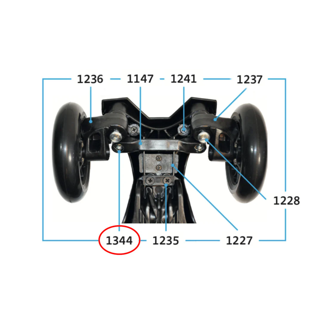 Micro Mini/Maxi Steering Link Bolt - 1344 - Image 2