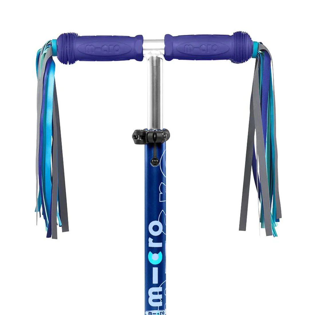 Micro Handle Bar Ribbons - Blue Reflective - Image 2