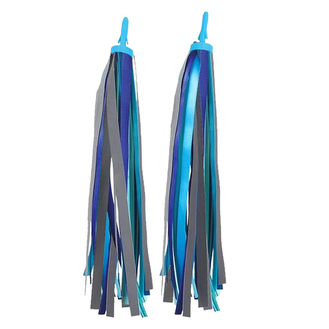 Micro Handle Bar Ribbons - Blue Reflective - Image 3