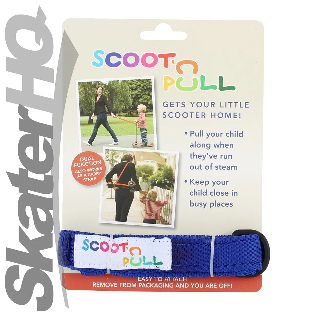 Micro Scoot-N-Pull Scooter Strap - Blue - Image 3