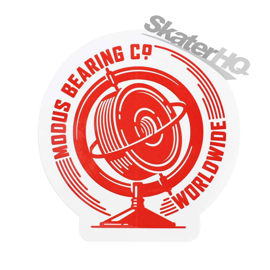 Modus Worldwide Sticker - White/Red