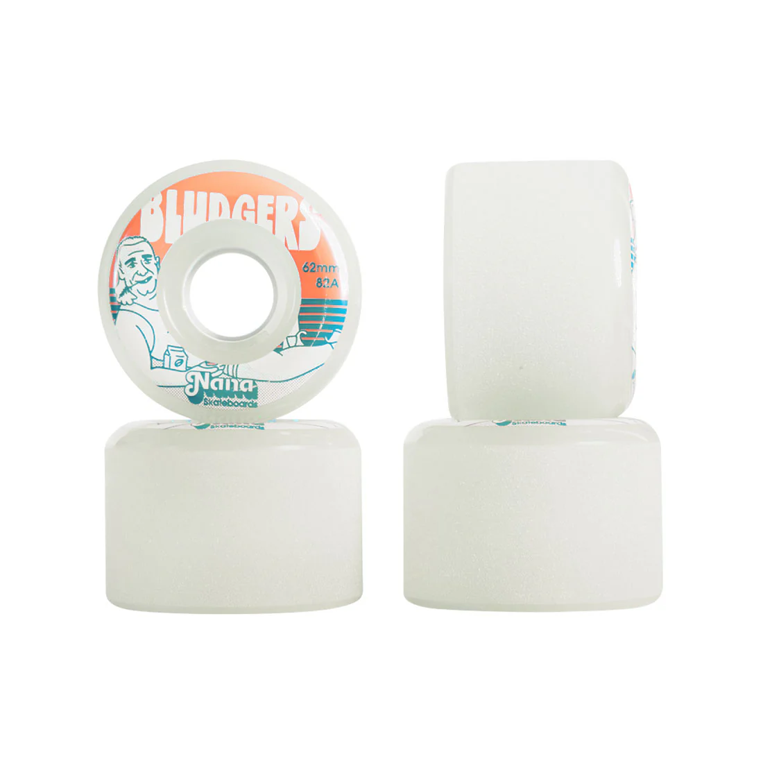 Nana Bludgers 62mm 82a 4pk - Cool Grey