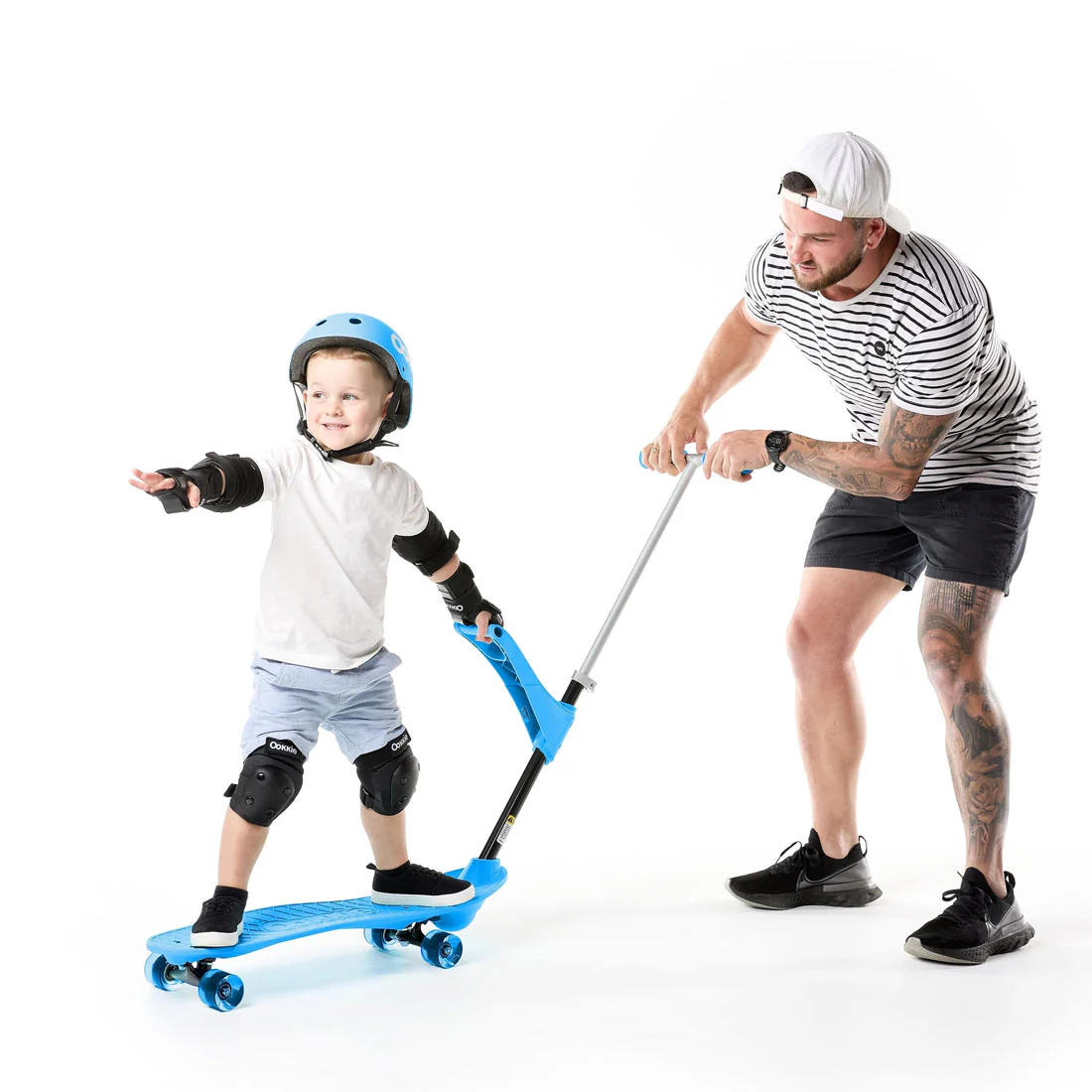 Ookkie Learner Skateboard - Blue - Image 3