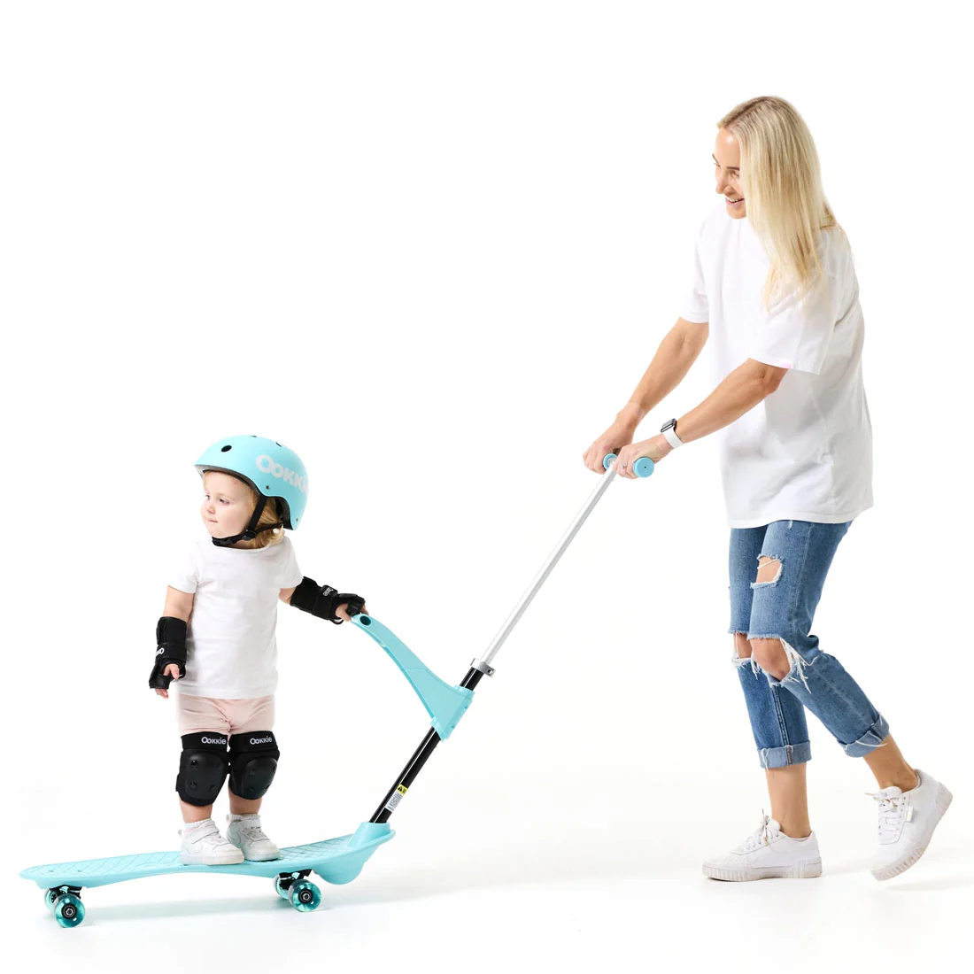Ookkie Learner Skateboard - Mint - Image 3