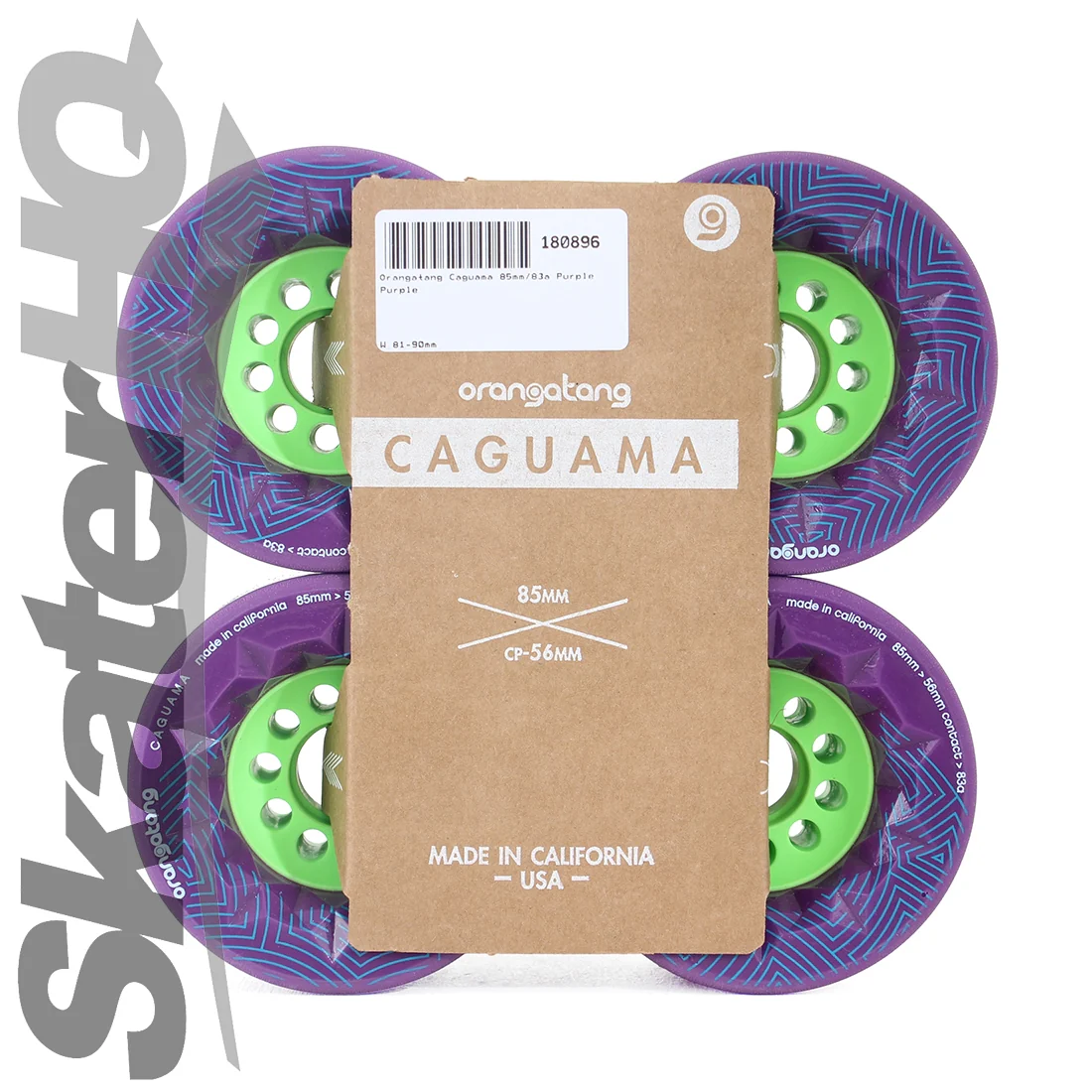 Orangatang Caguama 85mm/83a 4pk - Purple - Image 2