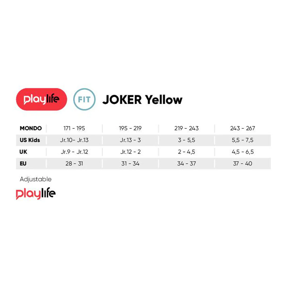 Playlife Joker Adjustable Skate - Yellow Glow - Image 5