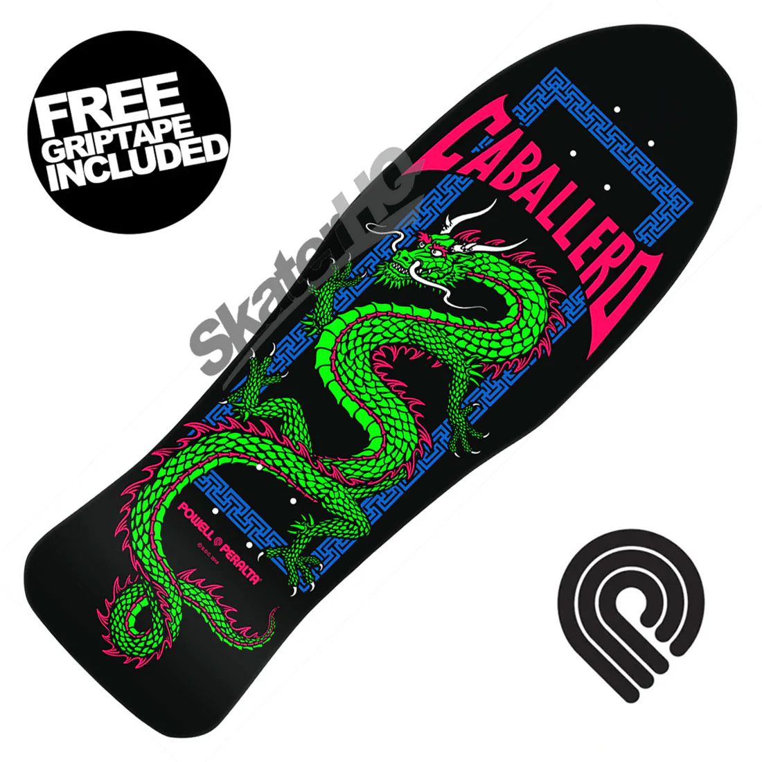 Powell Peralta Cab Chinese Dragon 10.0 Deck - Blacklight