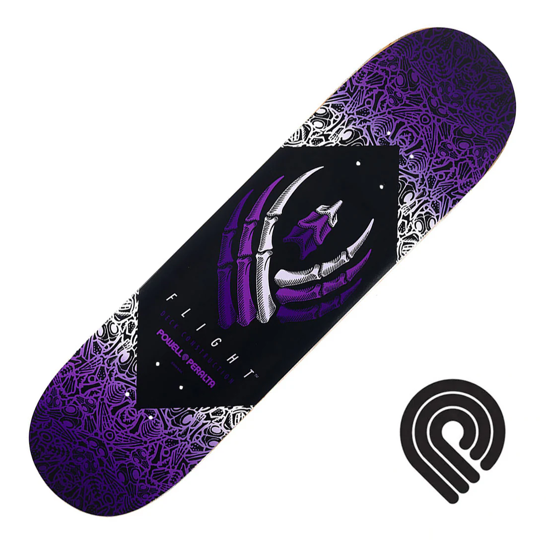 Powell Peralta Flight Bones 8.5 Deck - Purple