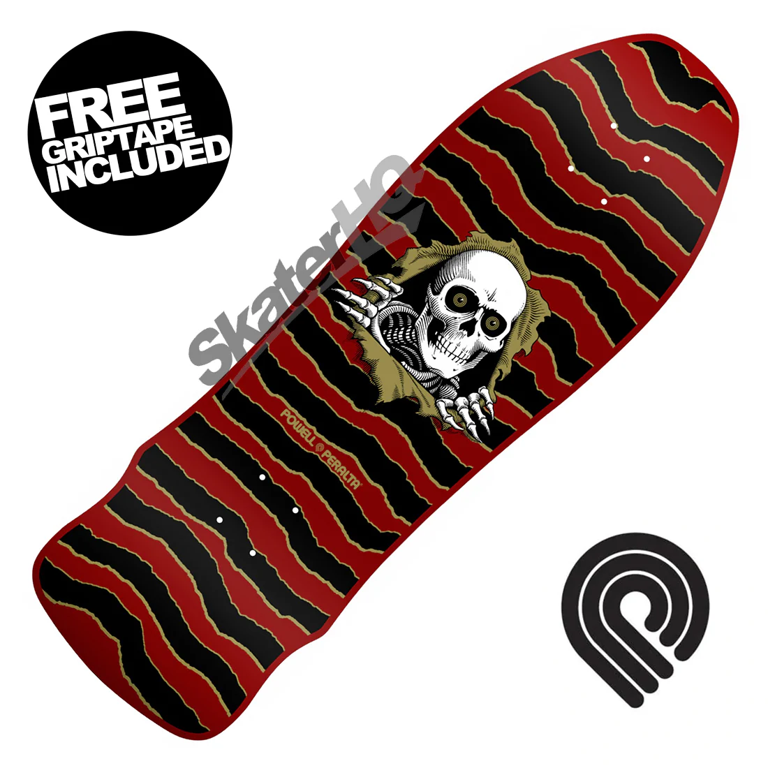 Powell Peralta GeeGah Ripper 9.75 Deck - Maroon