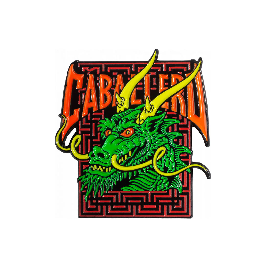 Powell Peralta Cab Street Dragon Lapel Pin - Green
