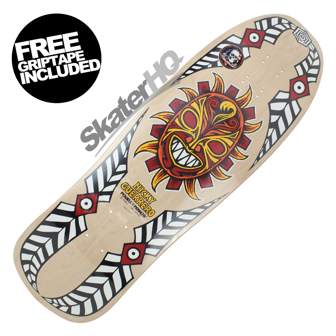 Powell Peralta Nicky Guerrero Mask 10.0 Deck - Natural