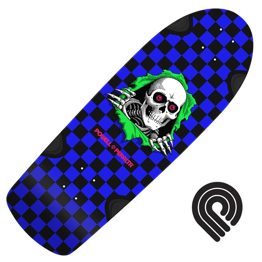 Powell Peralta OG Ripper 10.0 Deck - Blacklight Checkered
