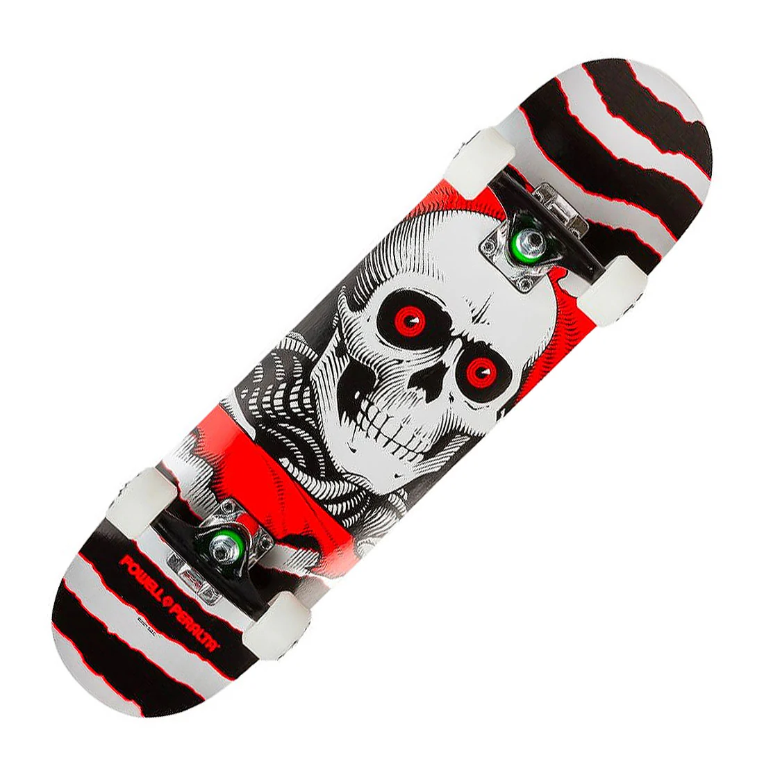 Powell Peralta Ripper One-Off 7.0 Mini Complete - Silver/Red