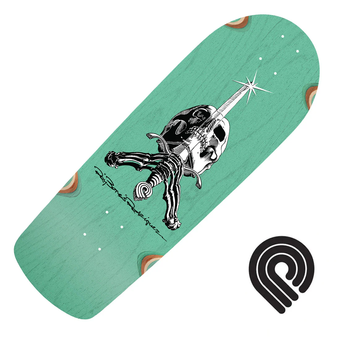 Powell Peralta Rodriguez SAS 10.0 Snubnose Deck - Teal