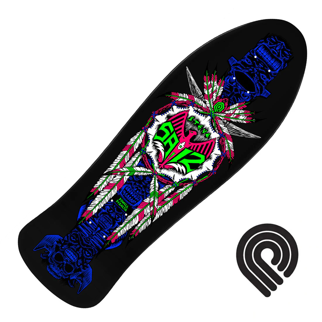 Powell Peralta Saiz Totem 10.0 Deck - Blacklight