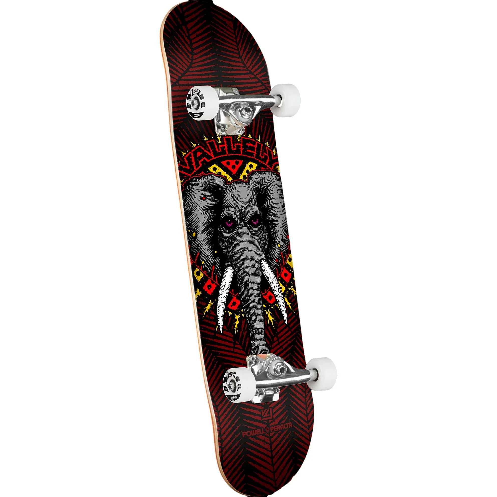 Powell Peralta Vallely Elephant Black/Burgundy 8.0" x 31.45" Complete Skateboard