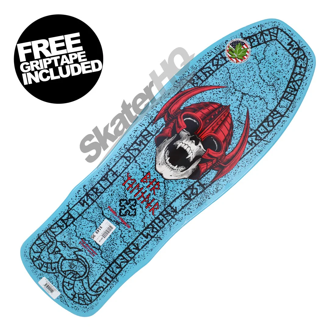Powell Peralta Welinder Nordic Skull 9.715 Deck - Blue