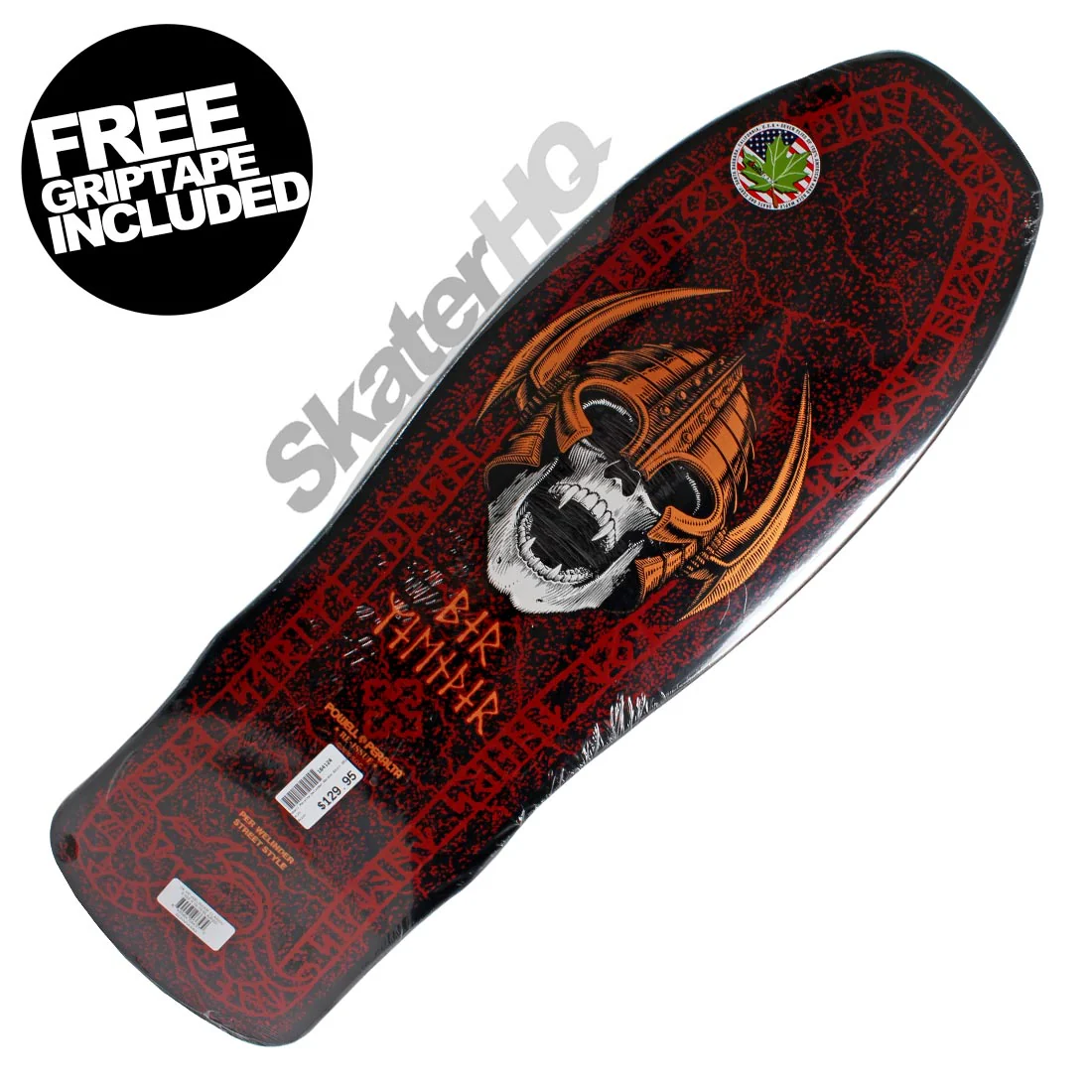 Powell Peralta Welinder Nordic Skull 9.715 Deck - Blue - Image 2