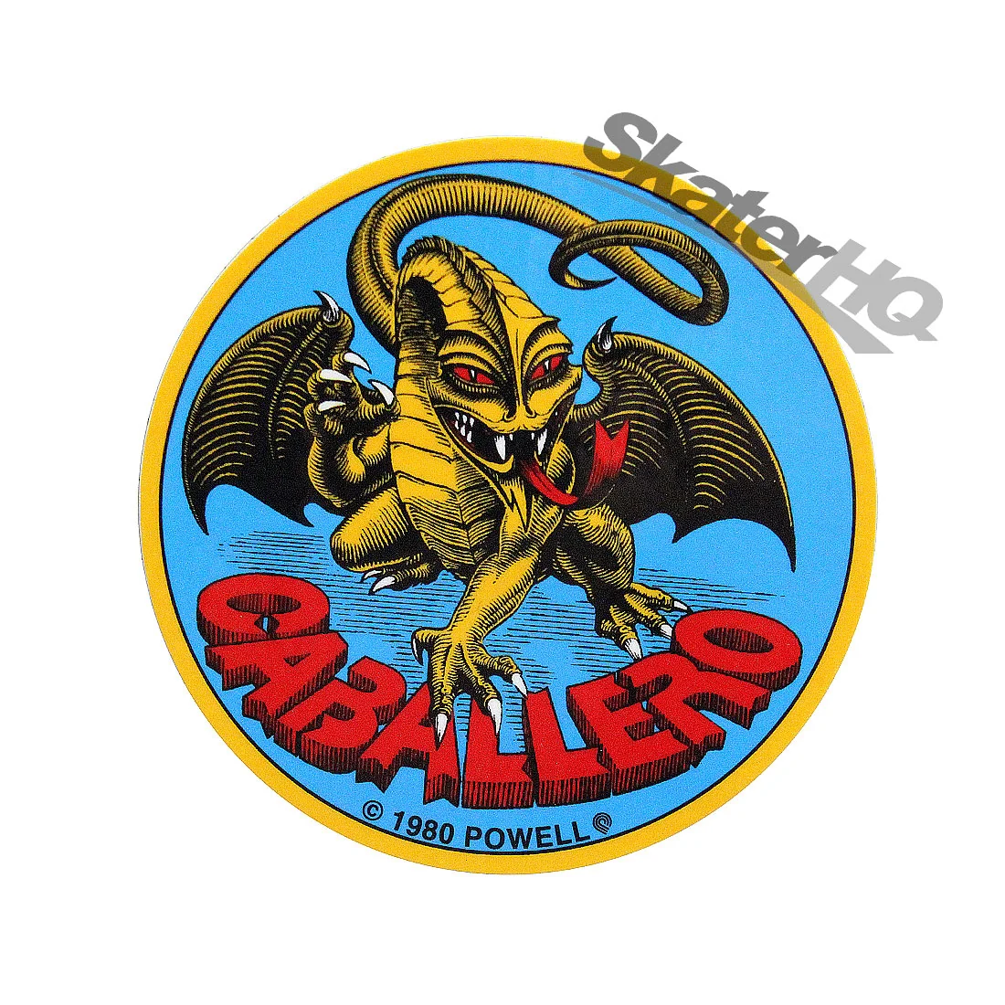 Powell Vintage Cab Dragon Round Sticker