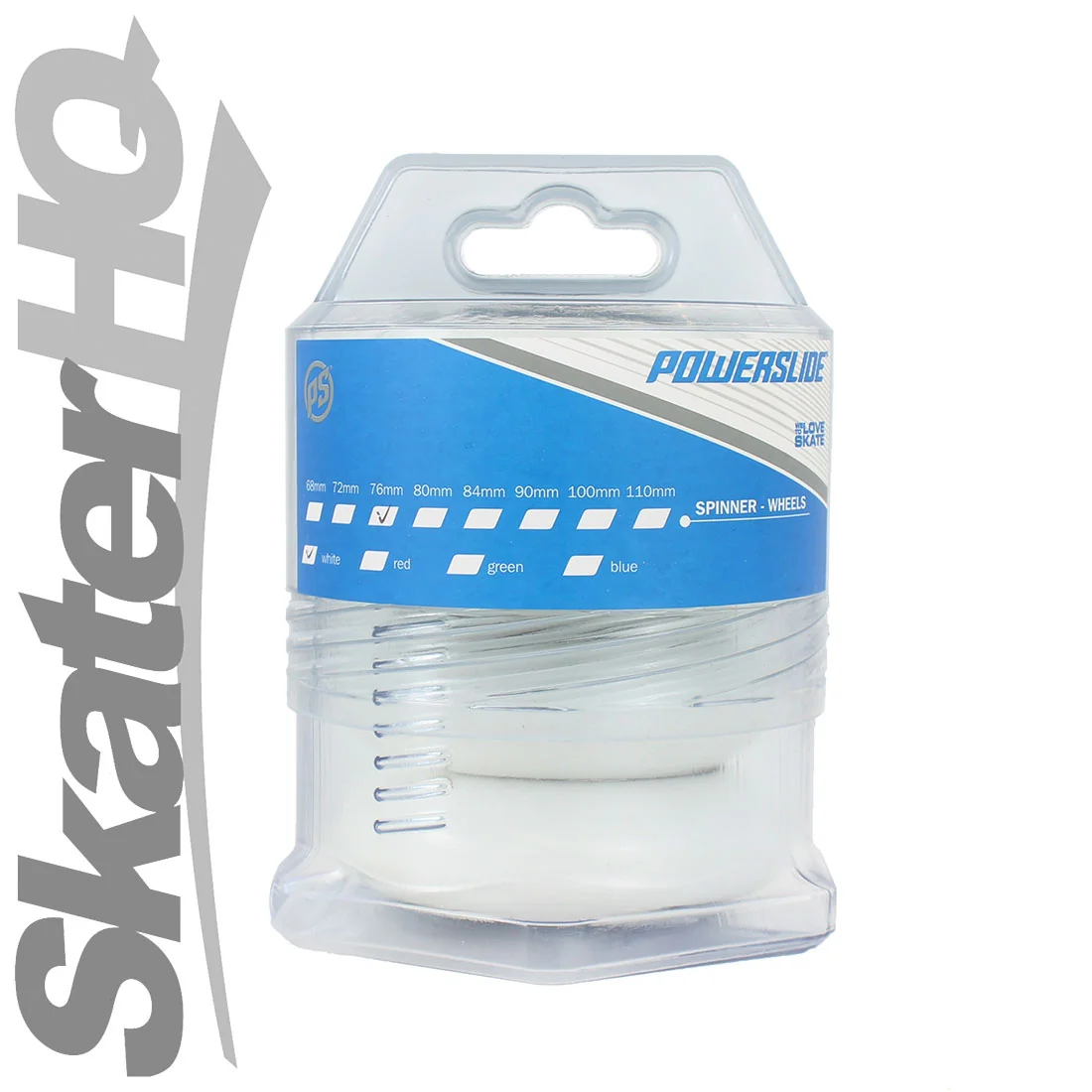 Powerslide Spinner 76mm/85a 4pk - White - Image 2